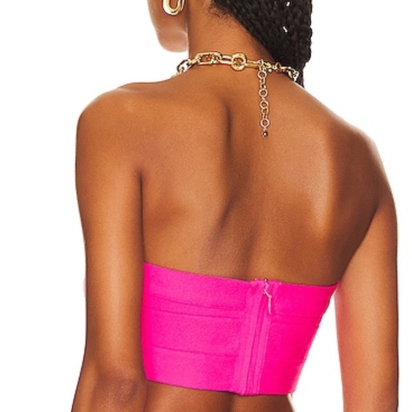 Susana Monaco Bandage Tube Top in Pink Glo - Picture 3 of 11